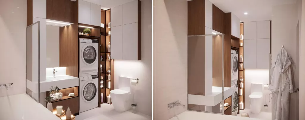 Модный дизайн ванной комнаты: современные идеи , фото в 3D