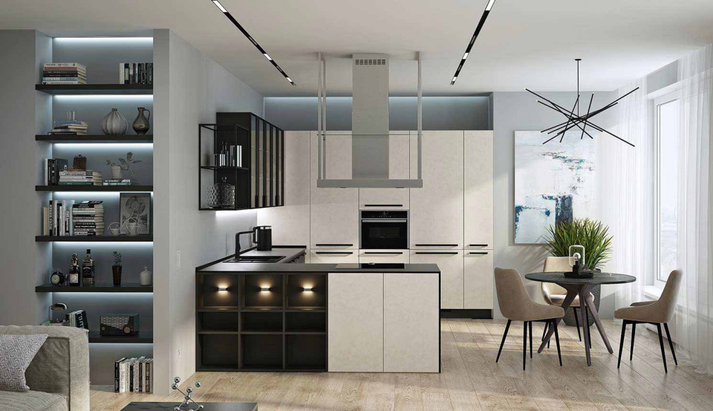 3d модели: Кухни - kitchen | Современные белые кухни, Элитные кухни, Интерьер кухни