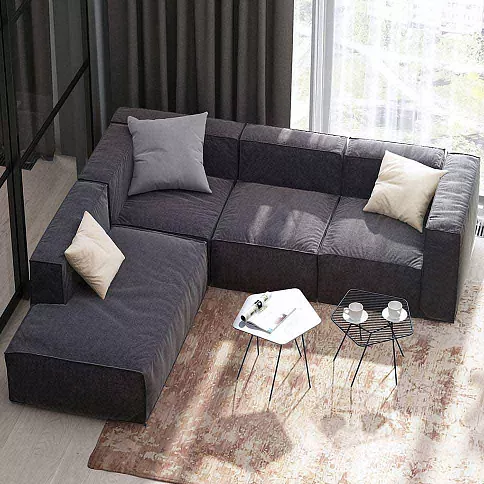 Модульный диван угловой в гостиную